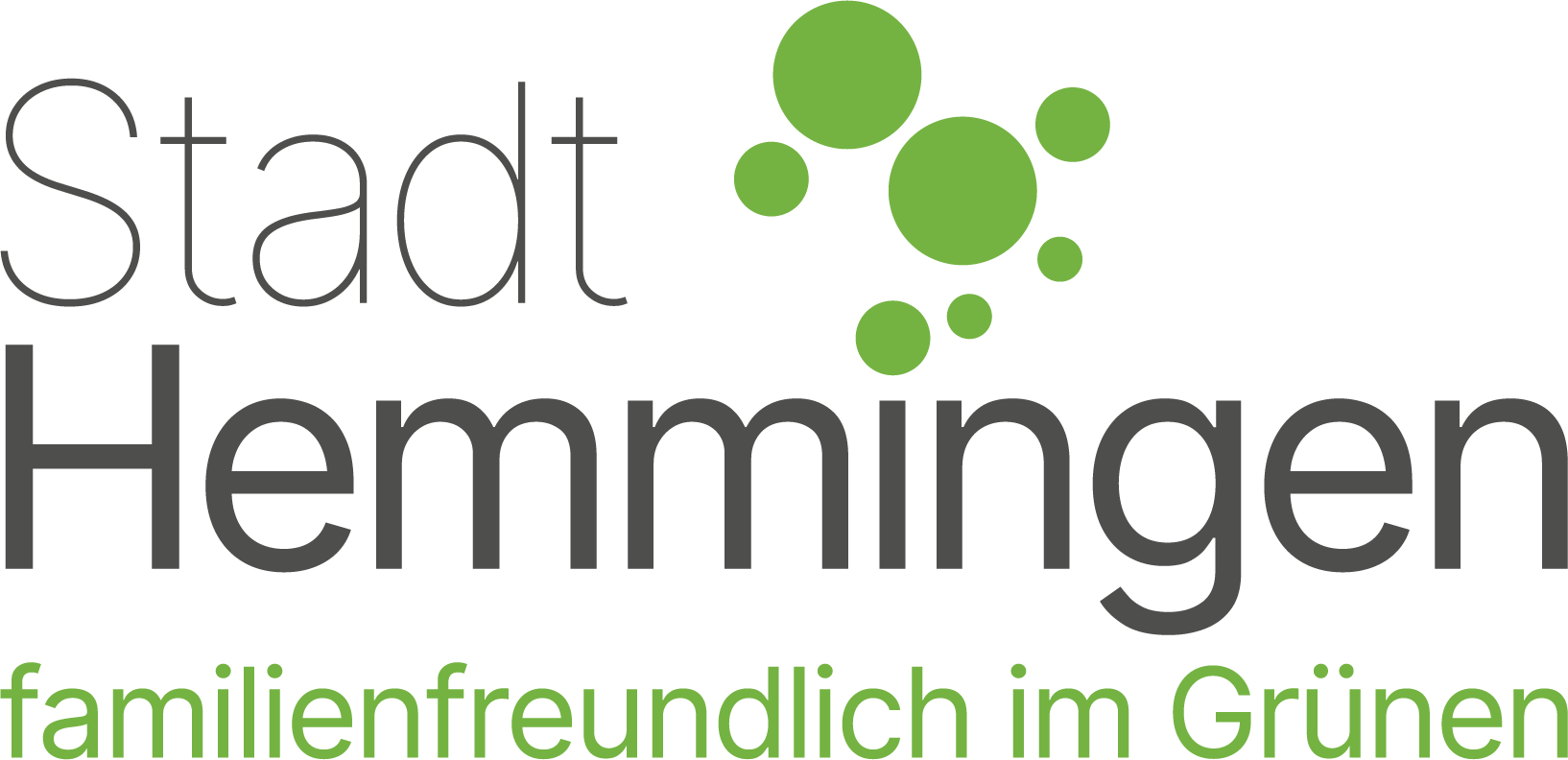 Logo "Stadt Hemmingen. Familienfreundlich im Grünen."
